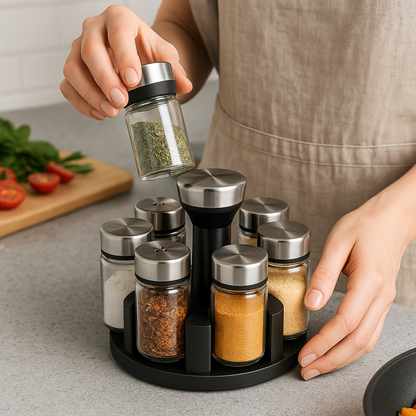 Set Especiero de Cocina 360° – Diseño Moderno y Compacto